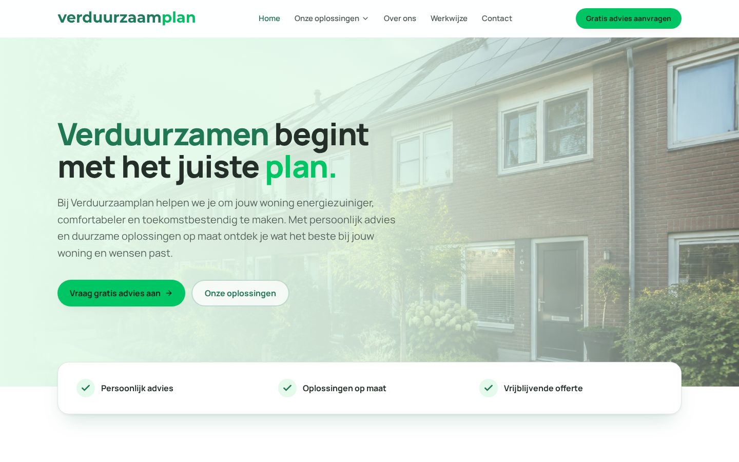Website Verduurzaam Plan